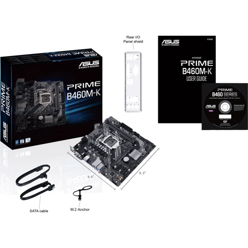 ASUS PRIME B460M-K: Роз'єми на платі PCI Express x1, SATA 3.0, M.2