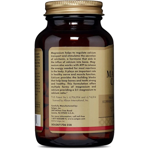 Solgar Chelated Magnesium Calcium 2:1 90 Tablets: Пол Унисекс