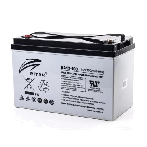Аккумуляторная батарея Ritar RA12-100S AGM 12V 100Ah, Gray Case, ( 307 х 169 х 215), 30 kg Q1
