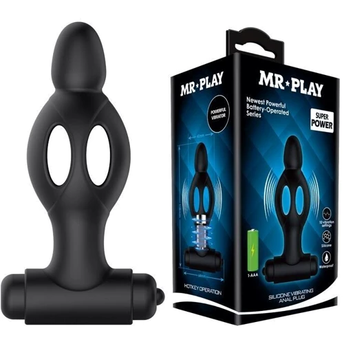 Анальный стимулятор с вибрацией MR PLAY, BI-210214-MR
