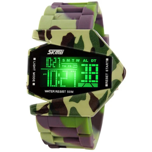 Наручний годинник Skmei 0817 Green Camouflage