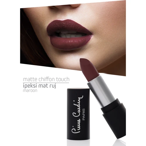 Pierre Cardin Matte Chiffon Touch Lipstick № 194 Каштановый Помада для губ 4 g: Вид Губная помада