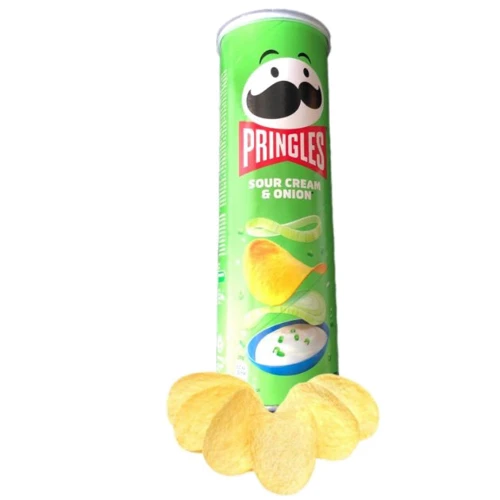 Чипсы Pringles Sour cream and onion Сметана-лук, 165г