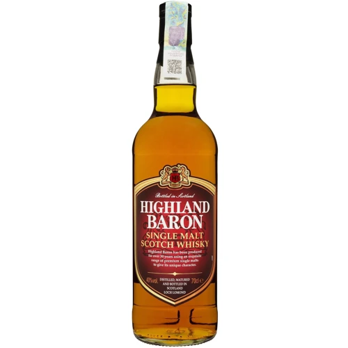 Віскі Highland Baron Single Malt Scotch 40% 0.7 л у коробці (FSH_5016840212218): Країна виробник Шотландия