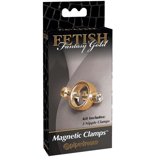 Зажимы для сосков Pipedream Fetish Fantasy Gold Magnetic Clamps