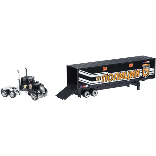 Набор машинок Same Toy Diecast грузовик с полицейским транспортом (SQ80958-3Ut)