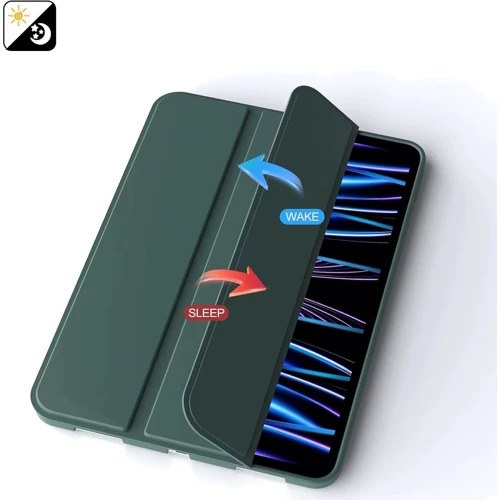 Аксесуар для iPad BeCover Tri Fold Soft TPU Silicone Dark Green для iPad Pro 11 M4 2024 (711746): Колір зеленый