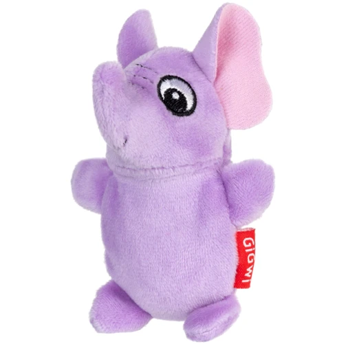 Іграшка для собак Слон із двома пищалками GiGwi Plush плюш 9 см (75013)