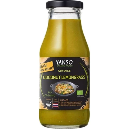 Соус вок Yakso Wok Sauce Coconut Lemongrass органічний 240 мл (8718754500197)