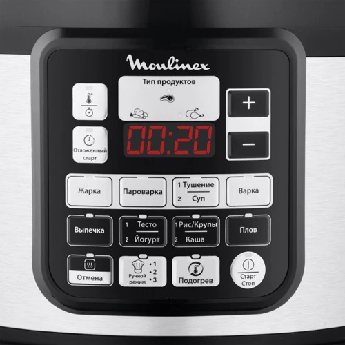 Мультиварка Moulinex CE620D34: Тип управления электронное