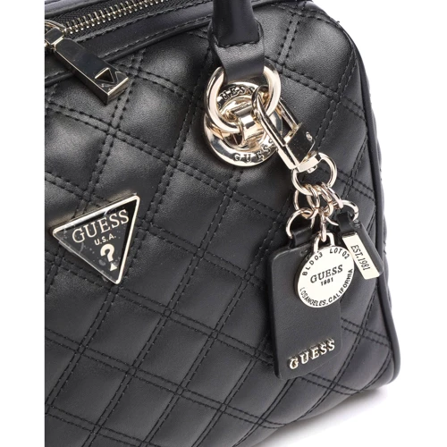 Женская сумка саквояж Guess Cessily Box Satchel черная (HWEV7679050-BLA): Тип Сумки