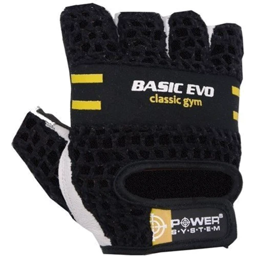 Перчатка для фитнеса Power System Basic EVO PS-2100 Black Yellow Line M (PS_2100E_M_Black/Yellow)