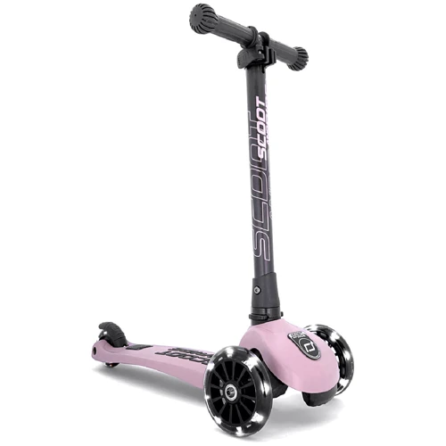 Самокат Scoot&Ride серии Highwaykick-3 со светящимися колесами пастельно-розовый, 3-6 лет/50кг (SR-96346)