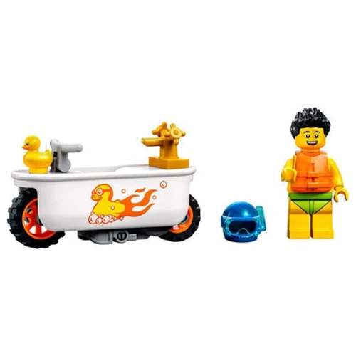 Конструктор LEGO City Каскадерський мотоцикл для гри у ванній кімнаті (60333): Серія City