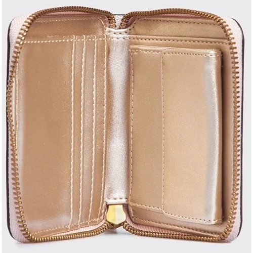 Жіночий гаманець GUESS GINEVRA LOGO SLG SML ZIP ARND бежево-рожевий (SWSB8675370-STL): Тип Кошельки