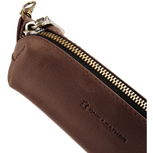 Мужская ключница DNK Leather коричневая (DNK-Keys-L-bochkaH-col.F): Формат кошелька Горизонтальный