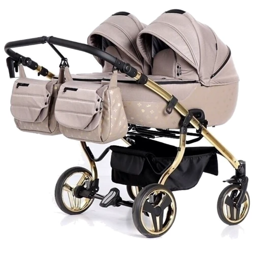 Универсальная коляска для двойни 2 в 1 Tako Laret Imperial Duo Beige (T-LI-DUO-02)