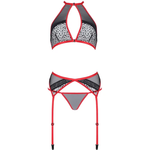 Комплект белья Passion SATARA SET Red S/M