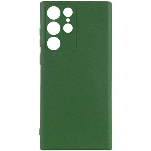 Чехол для телефонов TPU Case Getman Liquid Silk Full Camera Dark Green for Samsung S918 Galaxy S23 Ultra