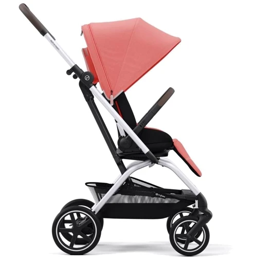 Прогулочная коляска Cybex Eezy S Twist+ 2 SLV Hibiscus Red с бампером: Тип коляски Прогулочная