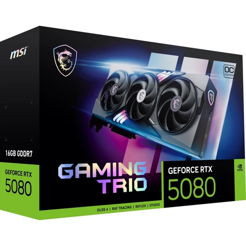 Видеокарта MSI Nvidia GeForce RTX 5080 16G GAMING TRIO OC (G5080-16GTC) UA: Интерфейс PCI-Express 5.0 x16