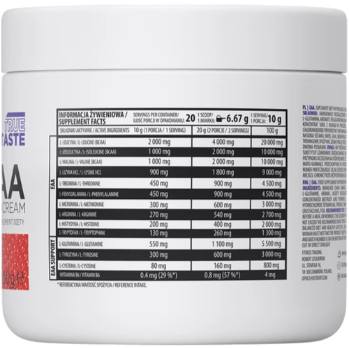 Аминокислота для спорта OstroVit EAA 200 g / 20 servings / grapefruit: Вкус Грейпфрут