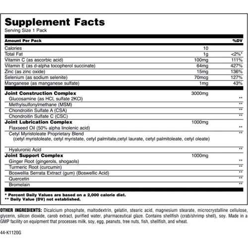 Universal Nutrition Animal Flex 44 packs / 44 servings: Форма выпуска Таблетки
