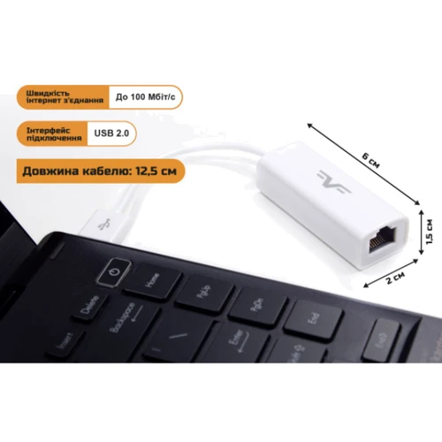 Frime USB TYPE-A 100Mbit Ethernet RTL8152 (NCF-100MbUSBA) фото 2