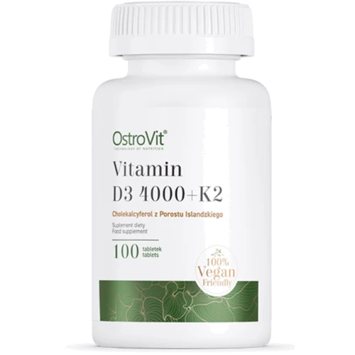 OstroVit Vitamin D3 4000 IU + K2 vege Вітамін D3 4000 + K2 100 таблеток