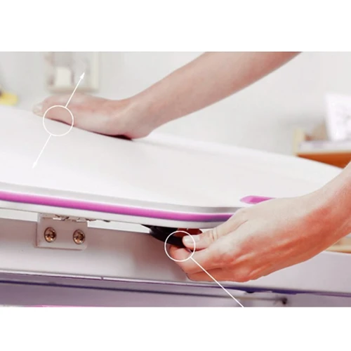 Комплект Evo-kids (стул+стол+полка+лампа) Evo-19 Z (Green) с лампой - столешница белая / цвет пластика зеленый