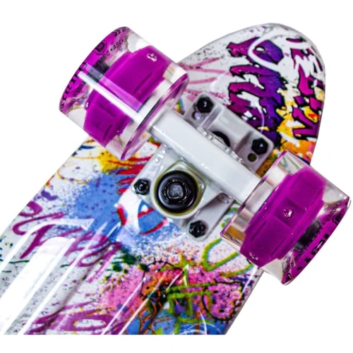 Penny Board Fish Graffity Светящиеся колеса