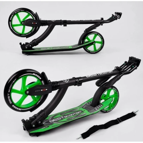 Самокат алюминиевый Best Scooter зеленый (52266): Максимальная допустимая нагрузка, кг 100