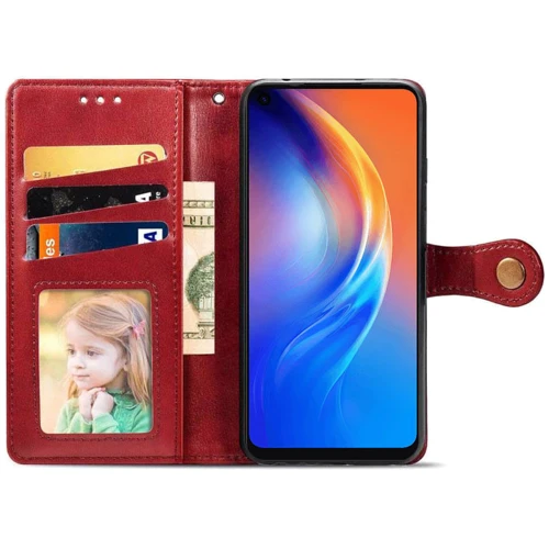 Чохол для телефона Mobile Case GETMAN Gallant Red для TECNO Camon 16 SE: Тип чехол-книжка