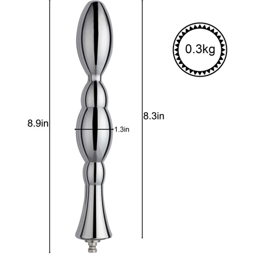 Металлический анальный плаг для секс-машин Hismith Bullet Anal Toy