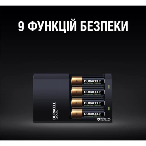 Зарядний пристрій Duracell CEF14 + 2 rechar AA1300mAh + 2 rechar AAA750mAh (5004990) фото 4