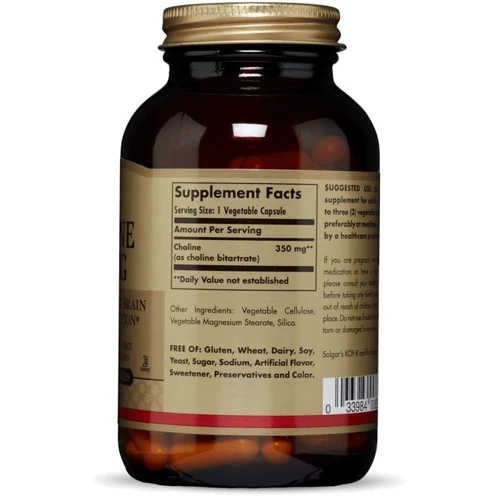 Solgar Choline 350 mg 100 Vegetable Capsules: Тип Витамин B