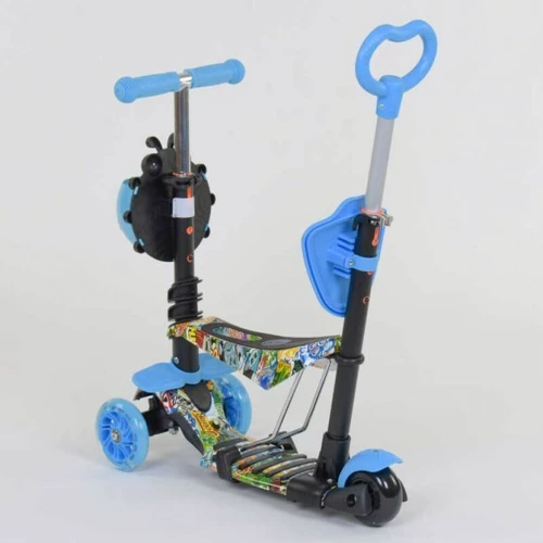 Самокат Best Scooter блакитний (69750): Конструкція рами цельная