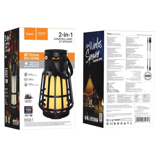 Акустика Hoco BS61 Black: Частотный диапазон 20 - 20000 Гц
