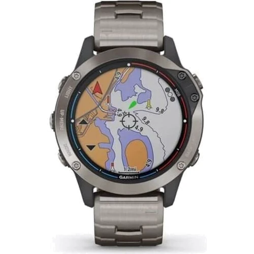Смарт-часы Garmin Quatix 6 Titanium Grey with Titanium Band (010-02158-95): Карты памяти нет