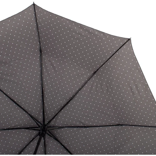Зонт женский полуавтомат Happy Rain серый (U42271-1): Фасон Складной (3 сложения)