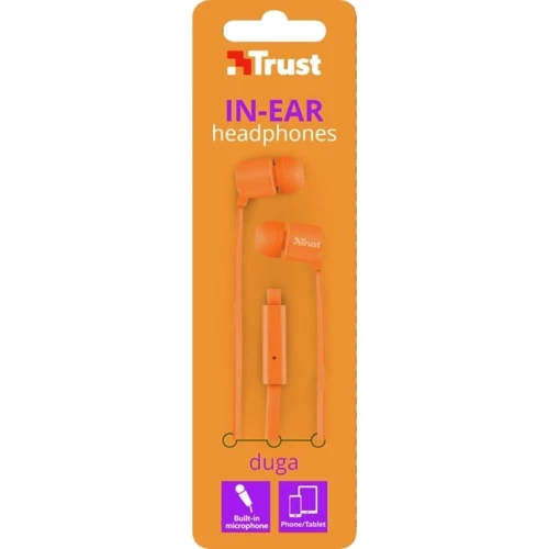 Навушники Trust Duga Mic Neon Orange (22111): Діапазон частот (Гц) 20-20000