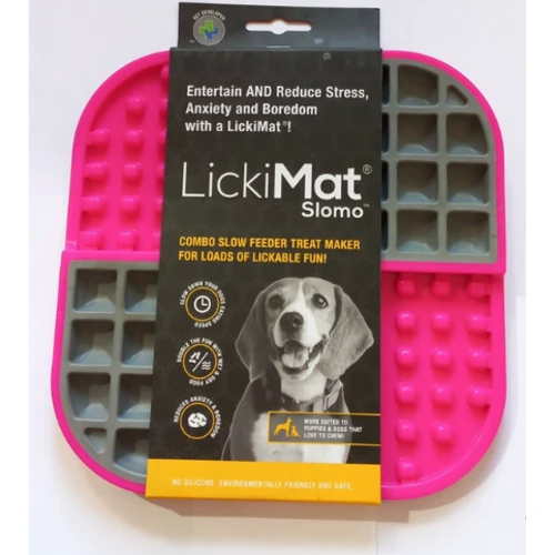 Килимок для повільного годування Licki Mat Slomo Pink для собак (9349785005079)