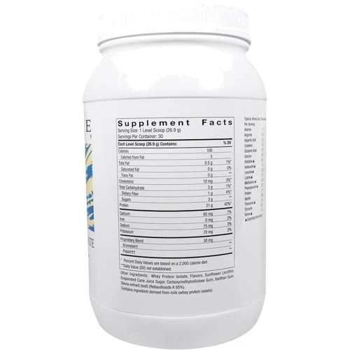 Протеин Thorne Research Whey Protein Isolate 807 g /27 servings/ Vanilla: Вид Изоляты