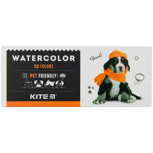 Акварель Kite Dogs 12 кольорів (K23-041)