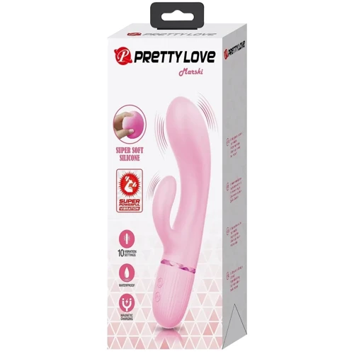 Вибромассажер для стимуляции точки G и клитора LYBAILE Pretty Love Marski Pink (BW-500059)