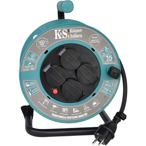 Удлинитель на катушке Konner Sohnen KS CR-15M: Сечение жилы, мм.кв 1.5