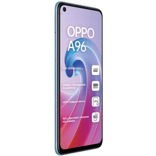 Смартфон Oppo A96 6/128 GB Sunset Blue Approved Витринный образец: Причина уценки Как новый (витринный образец): смартфон выглядит и функционирует как новый. Смартфон полностью протестирован по программе Approved, все функции работают корректно