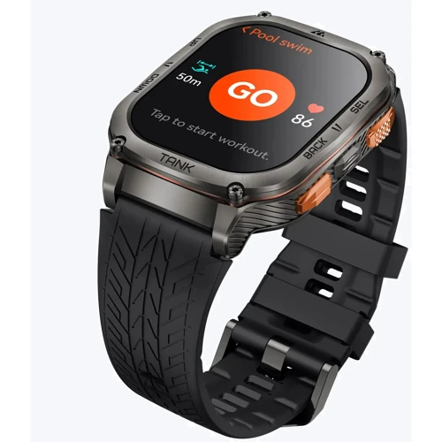 Смарт-годинник Kospet Tank M3 Ultra Black Silicone Basic