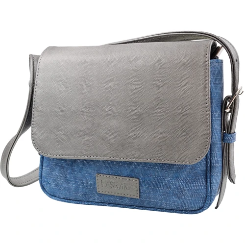 Женская сумка почтальонка Laskara разноцветная (LK-10245-silver-denim)