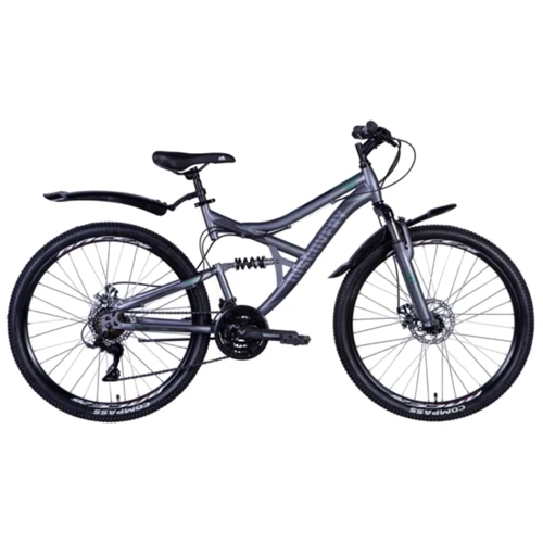 Велосипед Discovery ST 26" CANYON AM DD рама с крылом Pl 2024 (серый (м)) (OPS-DIS-26-607)